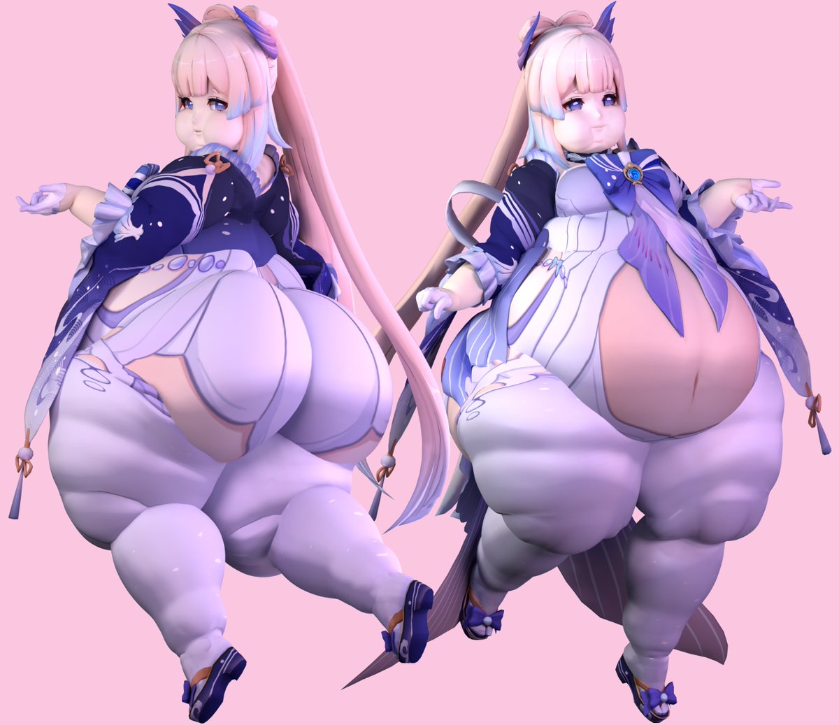 thank u all for the love on my recent posts ! &gt;u&lt;

after finishing up the eula animation comm , i received a bit of comm requests from some of u . . ;o

here is just one i worked on recently that im rlly proud of ! its the divine priestess herself, all plump n adorable ~ ;3c 💕