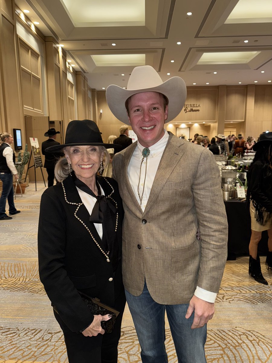 It’s the annual <a href="/Childhelp/">Childhelp</a> gala to raise funds for abused children in need.

 I was honored to run into a longtime child advocate and Arizona legend, Governor Jan Brewer (<a href="/GovBrewer/">Jan Brewer</a>). 

We both embraced the ‘Western’ wear theme! 🤠
