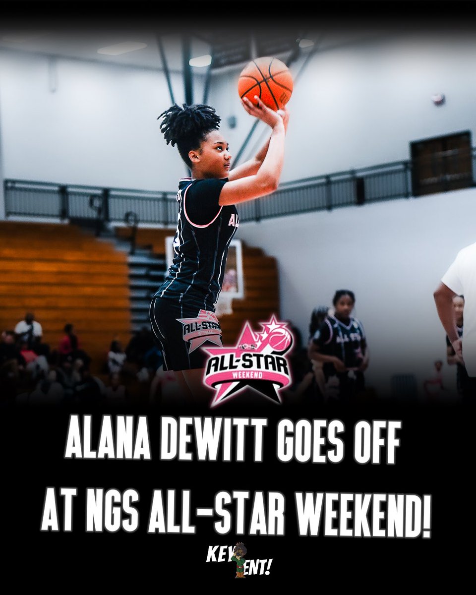 xKeyEnt's tweet photo. Alana DeWitt made a statement at NGS All-Star Weekend, proving she’s one of the top athletes in the Class of 2029! A true all-around star, but her scoring ability stands out as she is an elite shooter from deep🔥
#keyent https://t.co/RLoeIGgWnm