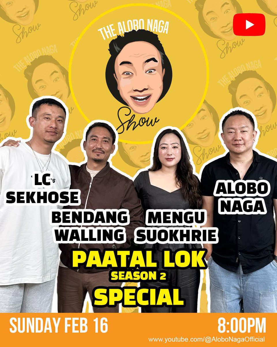 We’re back!

Join us tonight as we share our experiences working on the hit series Paatal Lok Season 2. The discussion will also feature the lead cast and many more 

Don’t miss it!
#TANS #TheAloboNagaShow