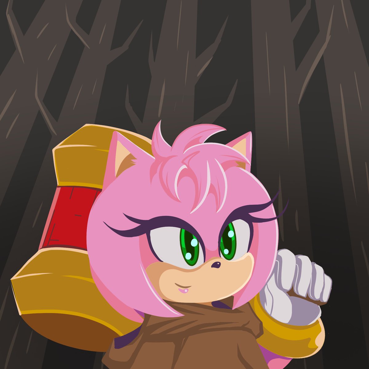 Here is my lineless art attempt
#amyrose #sonic