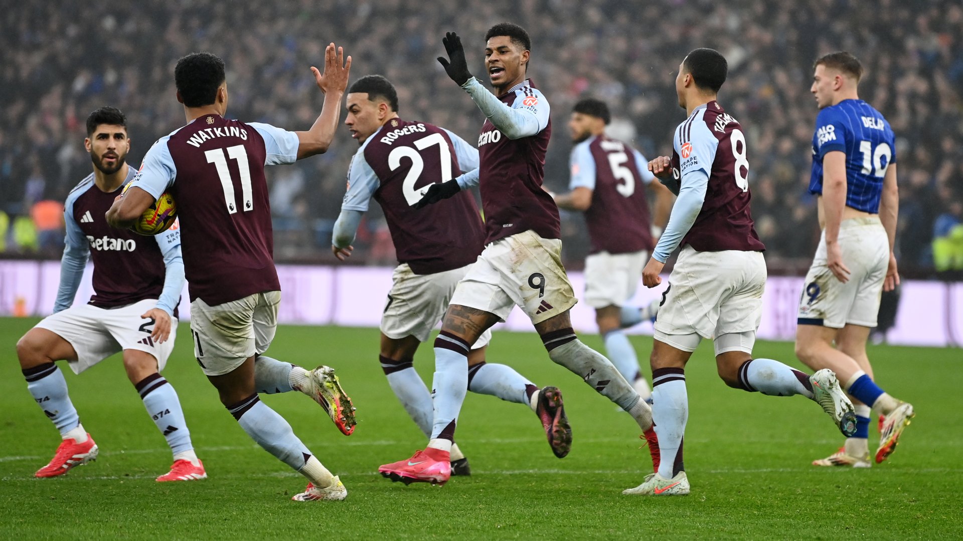 VIDEO Highlights Aston Villa 1-1 Ipswich (Premier League) 2025.02.15 Rashford chơi như một Chiến Binh