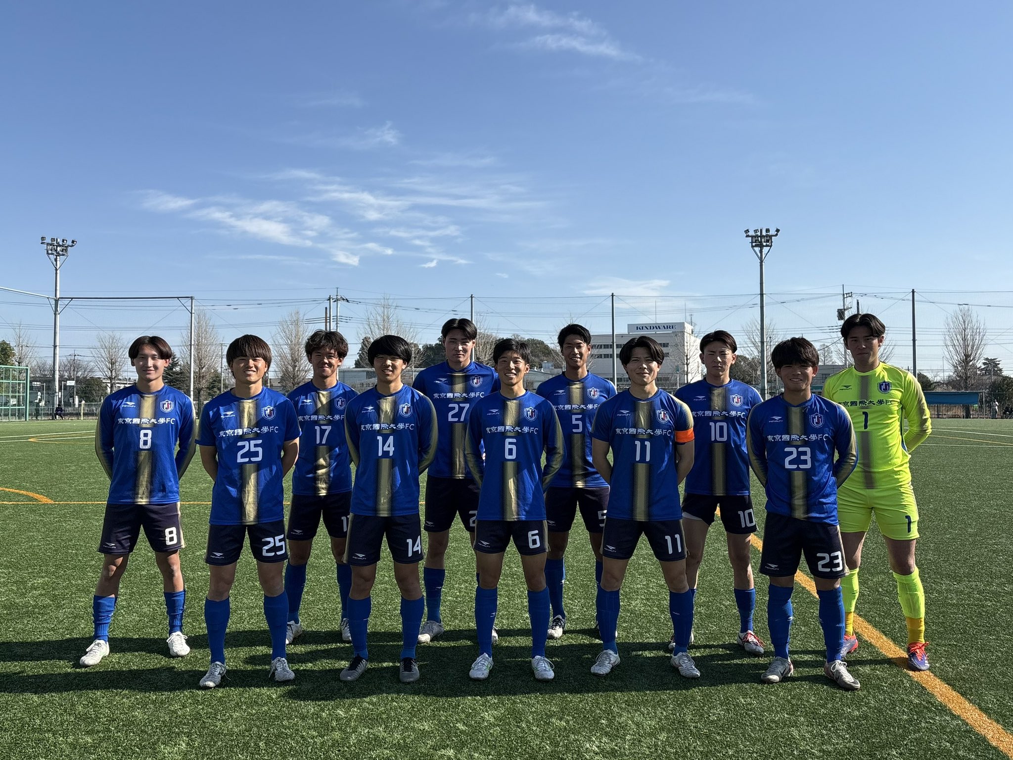 東京国際大学 体育会サッカー部 ユニ上下 9番