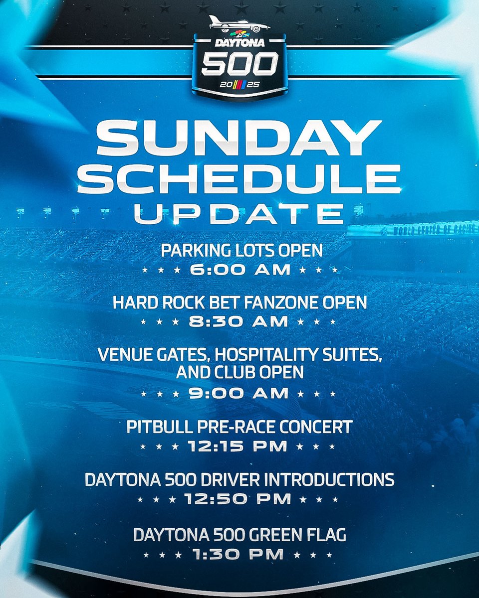 It's finally here. 

Today is the #DAYTONA500