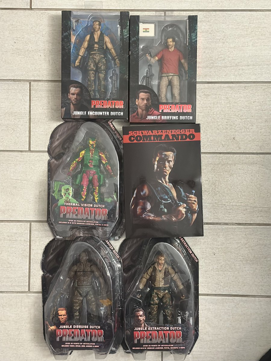 airborne8890's tweet photo. #OperationCatchUp continues… 💀
@thegr8one85 @NECA_TOYS
#NECA #Commando #Rambo #Predator #Contra #Dutch #Matrix
#CollectorsHelpingCollectors #CHC https://t.co/MzFqnPnv3i