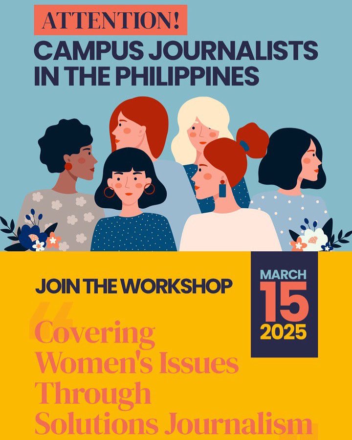 Campus journalists in the Philippines! A Women’s Month workshop coming your way. Apply now: bit.ly/solutionsjourn… 🙌🏼🙌🏼🙌🏼