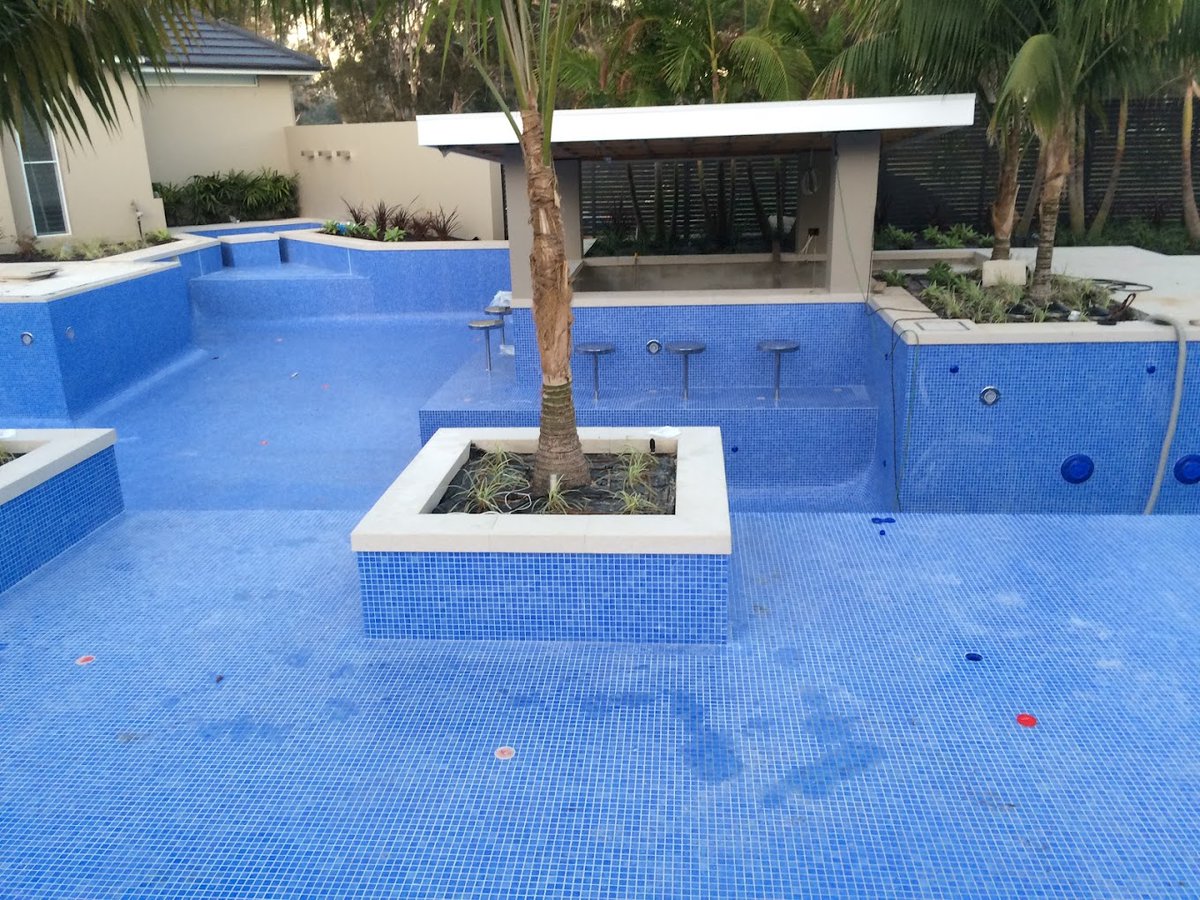 Every detail matters—add style, color, and texture with custom pool tiling 🏊‍♂️💎 #TilingPerfection #PoolGoals