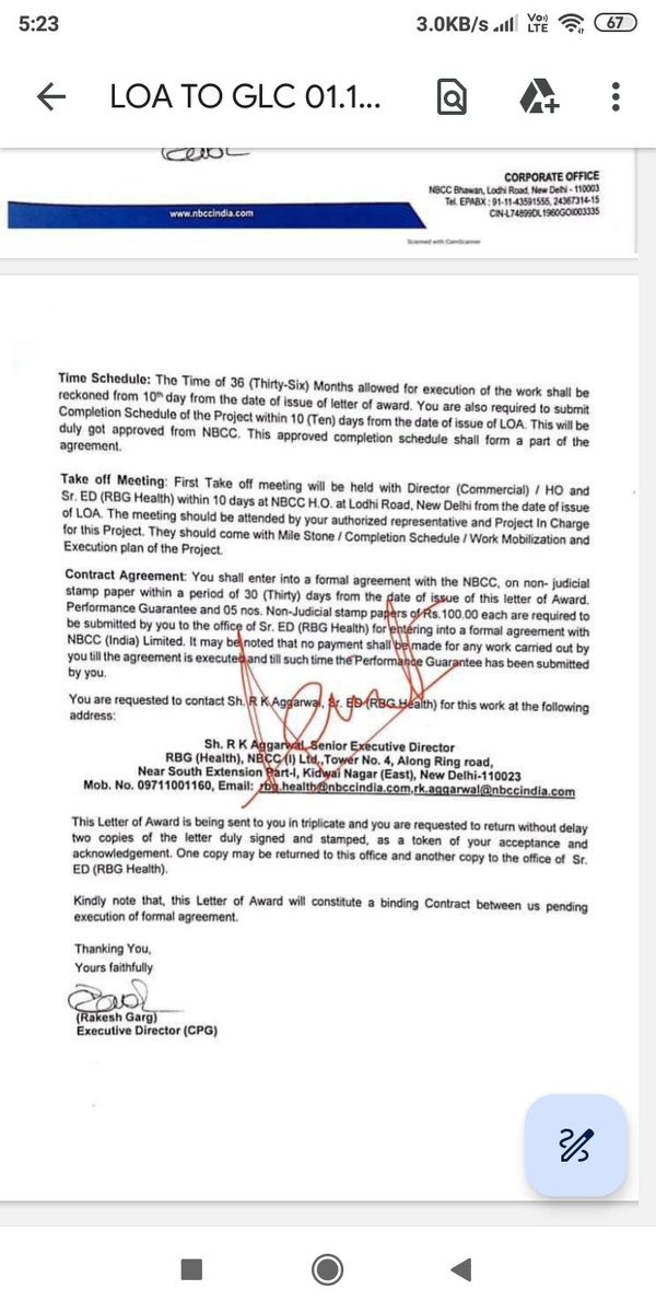 AmarDee31737974's tweet photo. @OfficialNBCC 
Sir, Letter of Award No. NBCC/ED(CPG) /2020/458 Dated01.10.2020 ko Issue kiya gaya hi to GLCPL-AHC (JV)for Bal. construction work in Amrapali dream valley-2 completed time schedule 36 months, today 4 year 4 month not possession under phase9(A1 to A-5 &amp; C6 to C-10) https://t.co/39Q159qGgX