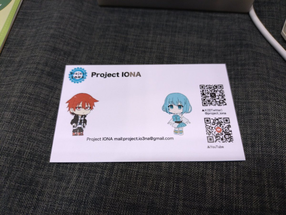 Ram8ne's tweet photo. @project_iona 
名刺配布してますので
よければ遊びにきていただけると嬉しいです。
東1そ31です✨
#COMITIA151 https://t.co/SY1XeU5Vvu