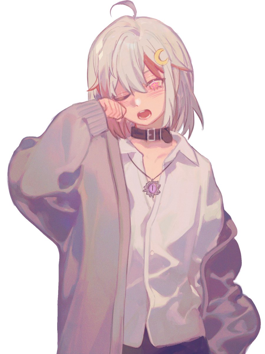 「まだ眠い…….」
「還是好想睡......」