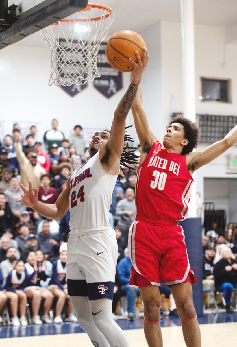 Dave Keefer (@davekeefer) on Twitter photo Photo Gallery: Mater Dei vs. St. Paul
Click here: bit.ly/3X631SW
Here are action photos from Mater Dei's 71-67 victory over St. Paul in round 2 of the CIF-SS playoffs on February 14.
<a href="/MaterDeiHoops/">Mater Dei Boys Basketball</a> <a href="/Malloytheboy30/">Malloy Smith</a> <a href="/demarcushenry15/">DeMarcus Henry</a> <a href="/Lukebarnett_14/">Luke Barnett</a> <a href="/TheJetOnTNT/">Kenny Smith</a> Photo Gallery: Mater Dei vs. St. Paul
Click here: bit.ly/3X631SW
Here are action photos from Mater Dei's 71-67 victory over St. Paul in round 2 of the CIF-SS playoffs on February 14.
<a href="/MaterDeiHoops/">Mater Dei Boys Basketball</a> <a href="/Malloytheboy30/">Malloy Smith</a> <a href="/demarcushenry15/">DeMarcus Henry</a> <a href="/Lukebarnett_14/">Luke Barnett</a> <a href="/TheJetOnTNT/">Kenny Smith</a>