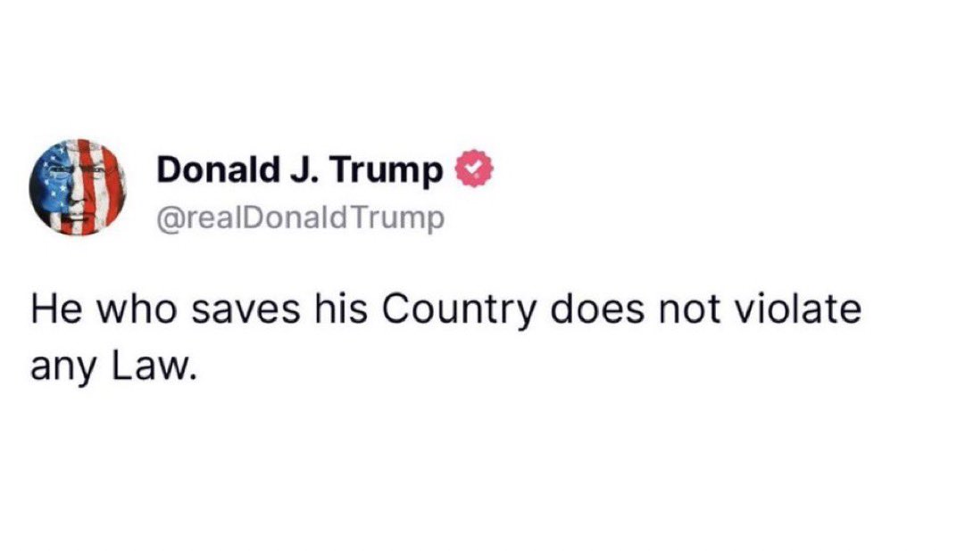 Dinosaur Media “Trump Says He Is Above The Law.”  Translation: The Collapsing Democrat Deep State, Is Falsely Claiming That Trumps Constitutional Actions Break The Law. Trump Is Simply Responding By Saying That Saving The Nation Is Not Illegal. As Usual The Gaslighting Globalist