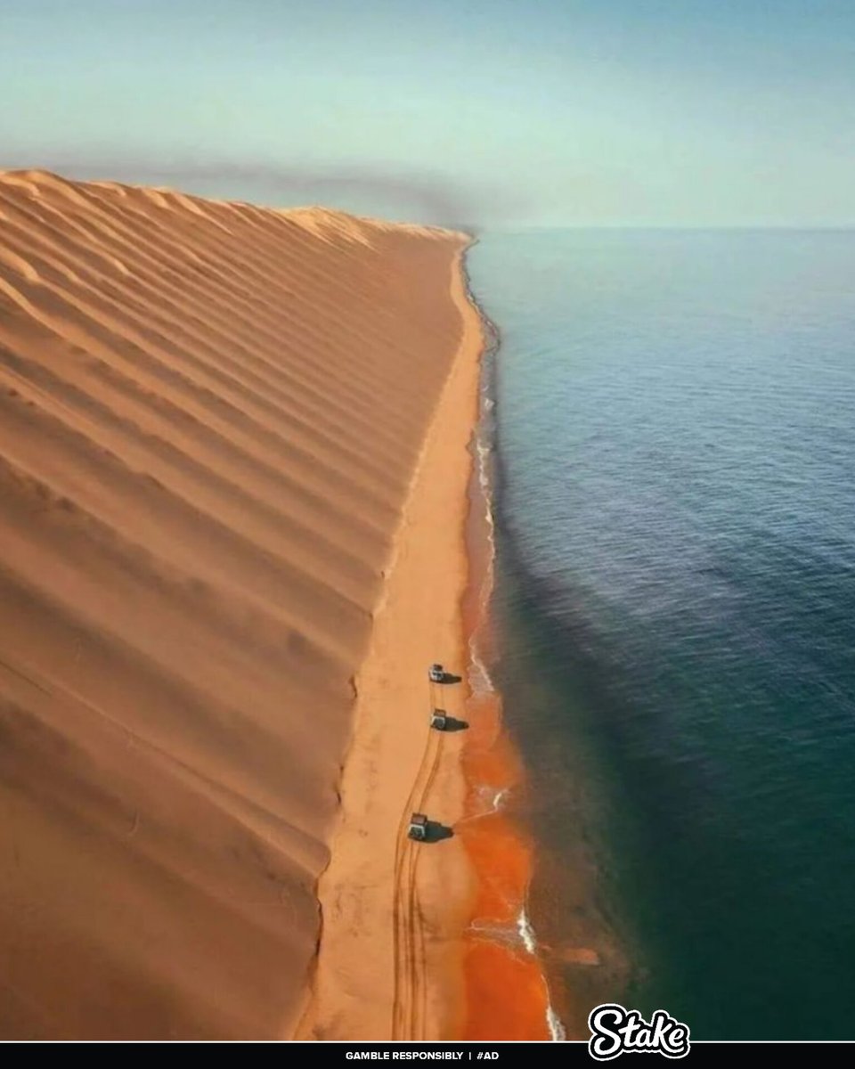 Places on Earth that don't seem real - thread 🧵

1. Namibia, where the desert meets the ocean
