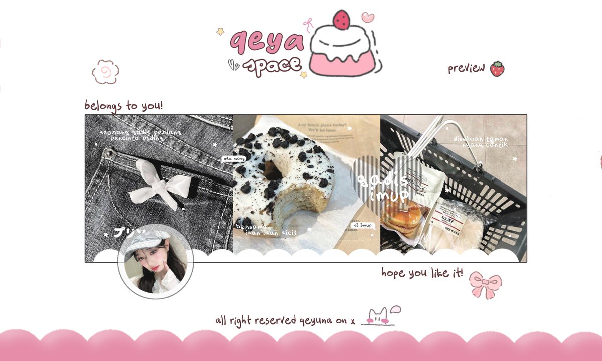 qeyuna's tweet image. help repost, thank you 💭

hai_! qeya ada bawa ready stock  rs layout imup chara moka, iroha dan wony wonyoung 🐈‍⬛️ . . . dengan price 7.000 — get ava png and free retext, pay qris dana and spay

#zonauang #zonaba #zonajajan