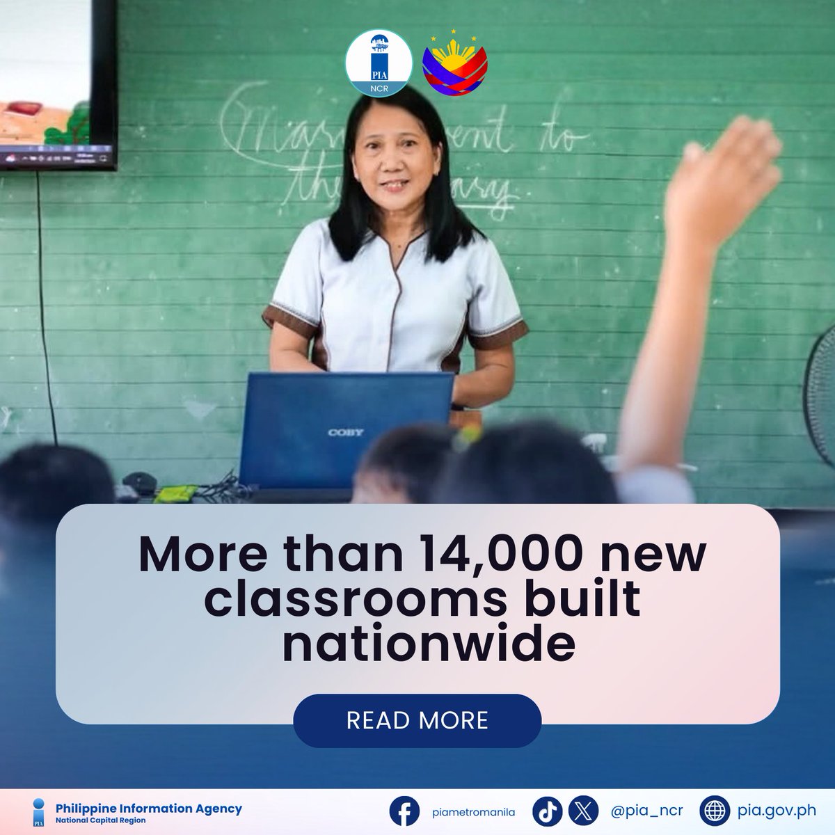 PIA_NCR's tweet image. President @bongbongmarcos has prioritized the construction of new school buildings, classrooms, and educational facilities, as well as the repair and upgrading of old and damaged ones, particularly those that were hit by calamities.
 
#StudentEmpowerment x.com/piadesk/status…