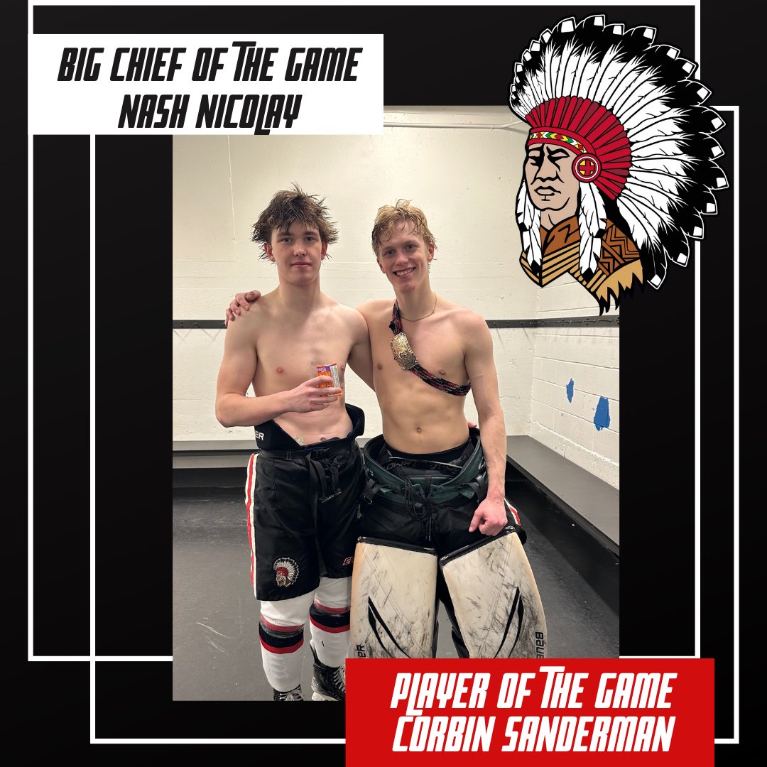 🏒✨ The Optimist Chiefs snagged another victory! They took down the Calgary Northstars with a score of 5-2. Huge props to Corbin Sanderman for earning Player of the Game honors and to Nash Nicolay for being named Big Chief! 

Game Summary: u18aaa.ca/stats/game-cen…