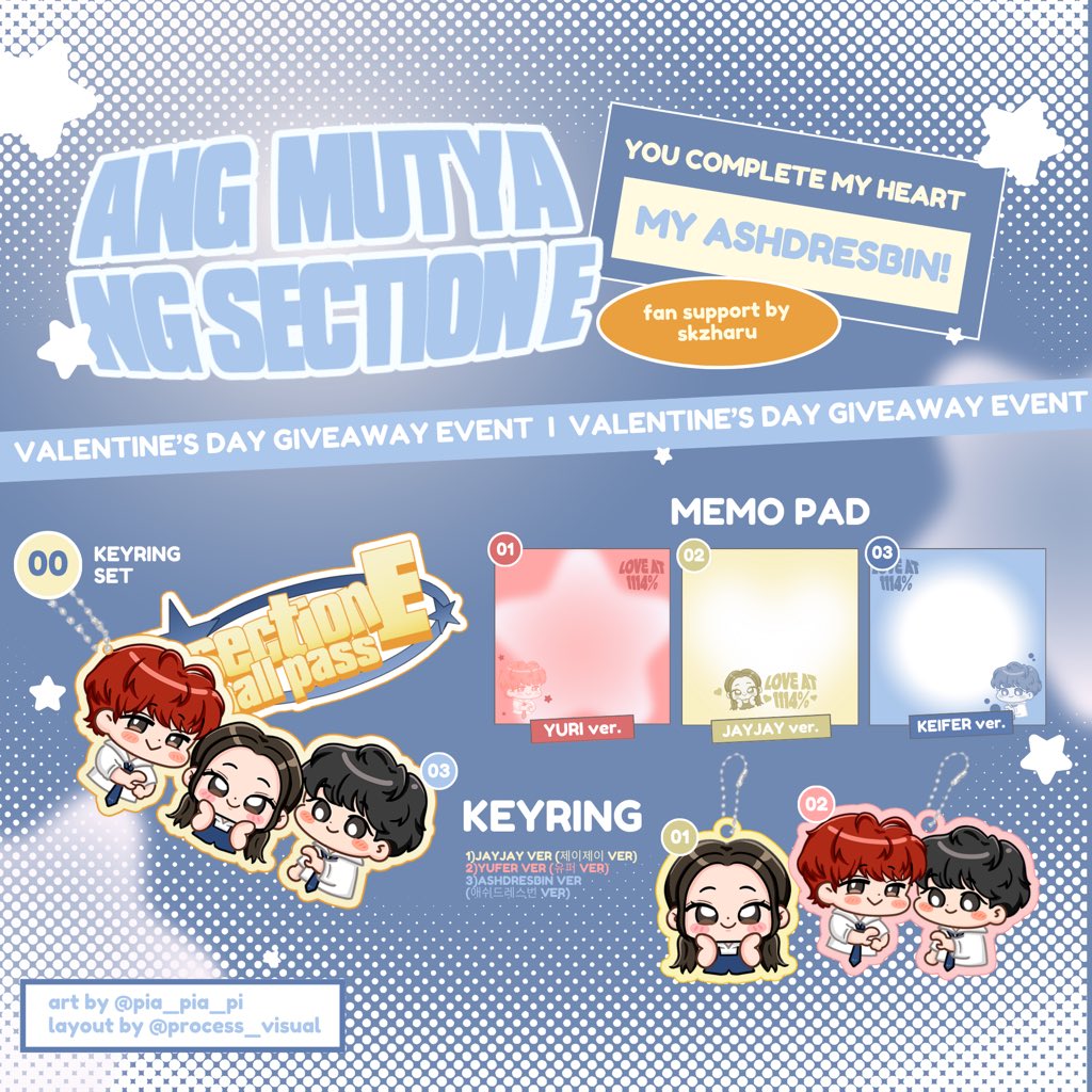 skzharu's tweet image. Ang Mutya ng Section E 
𝓨𝓸𝓾 𝓬𝓸𝓶𝓹𝓵𝓮𝓽𝓮 𝓶𝔂 𝓱𝓮𝓪𝓻𝓽, 𝓶𝔂 𝓪𝓼𝓱𝓭𝓻𝓮𝓼𝓫𝓲𝓷 ★
↳ valentine fan support by @skzharu

for #AshDresBin #YuFer #JayJay 

🗓️ Feb 16~22
🇵🇭 PH Giveaway

rules:
like, rt &amp;amp; reply with any of the tags below:
 
#️⃣ 
#AshDresBin 
#AshtineOlviga…