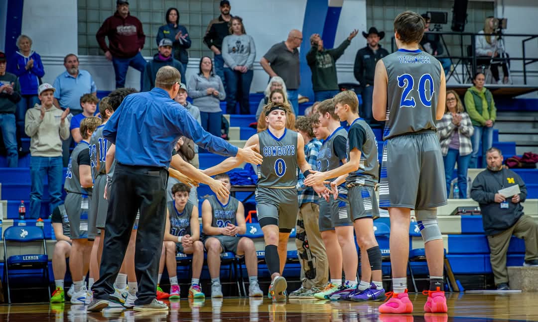 Cowboys win.  56 - 42 over New Underwood.  Ham with 15 Sonsalla and Yalowizer with 13, Drayton and Penfield chip in 7.  Next up Faith @ home Tuesday the 18th