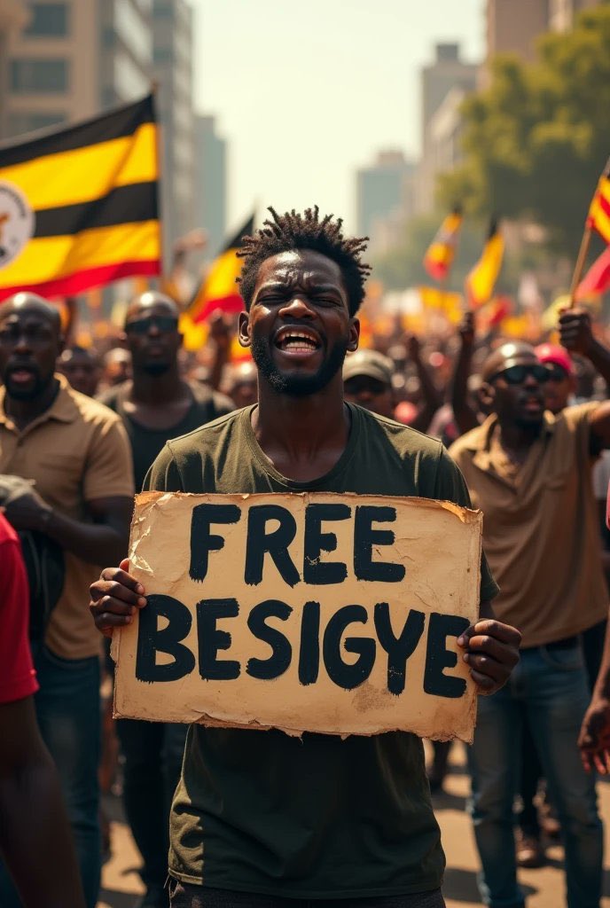 I woke up re-energised to join those actively calling for freedom in Uganda.
#FreeKizzaBesigye 
#FreeAllPoliticalPrisonersInUganda