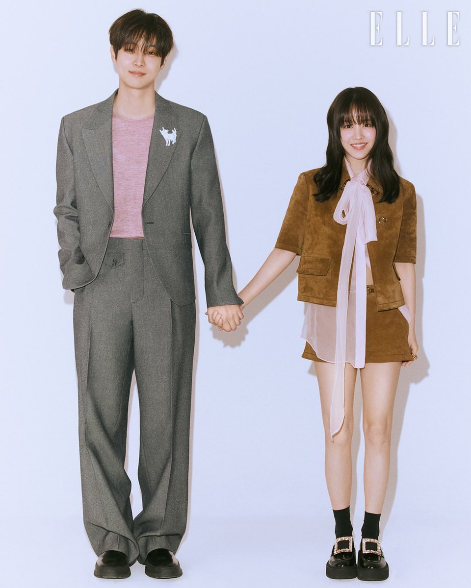 boyocng's tweet photo. Surprise! Another ELLE photoshoot has just surfaced, and it turns out there are still more shots of me and my drama partner, Choi Wooshik. Honestly, don’t we look like the perfect duo, balancing each other in the best way? https://t.co/XASdiuhHC1