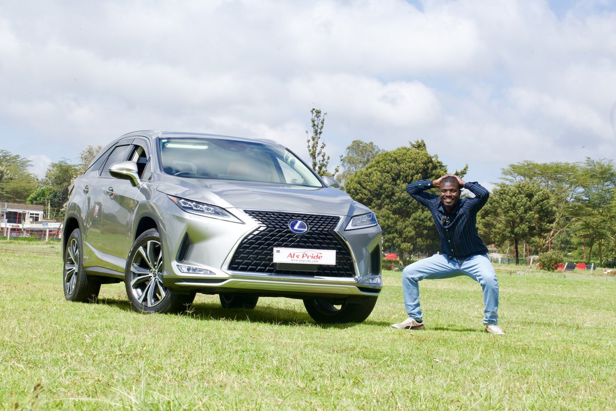 carnversations's tweet photo. Gun on head for Kshs 9000000/- where are you spending your money 
2018 Mercedes Benz GLE
2018 BMW X5
2018 Volvo XC90 
2018 Toyota prado VXL or this car am standing next to, 2021 Lexus RX450hL, sitting 6 offering reliability, luxury and comfort but most importantly CLASS. #carnisa 10am