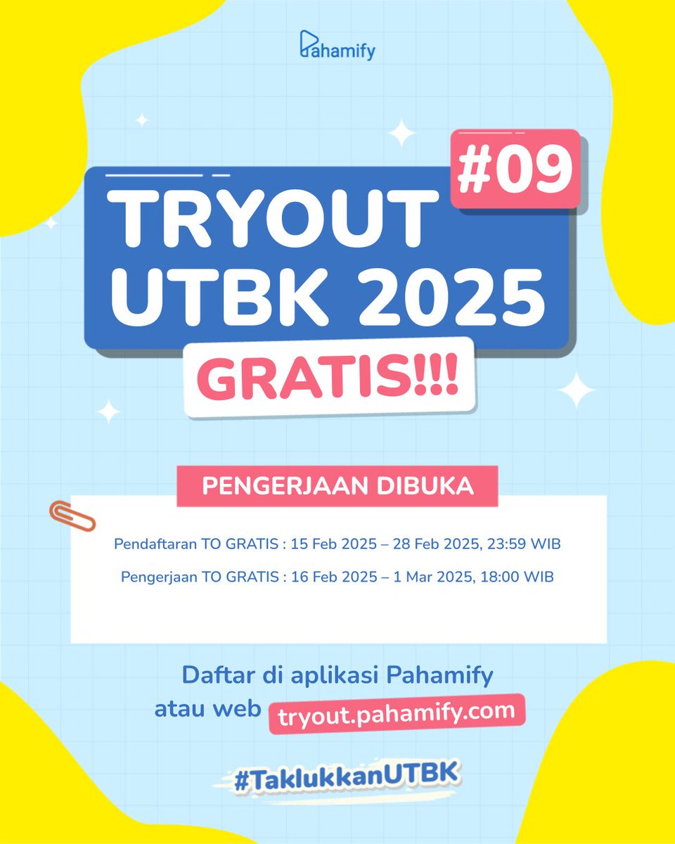 Pahamify | TO + Live Class UTBK & Ujian Mandiri tweet media