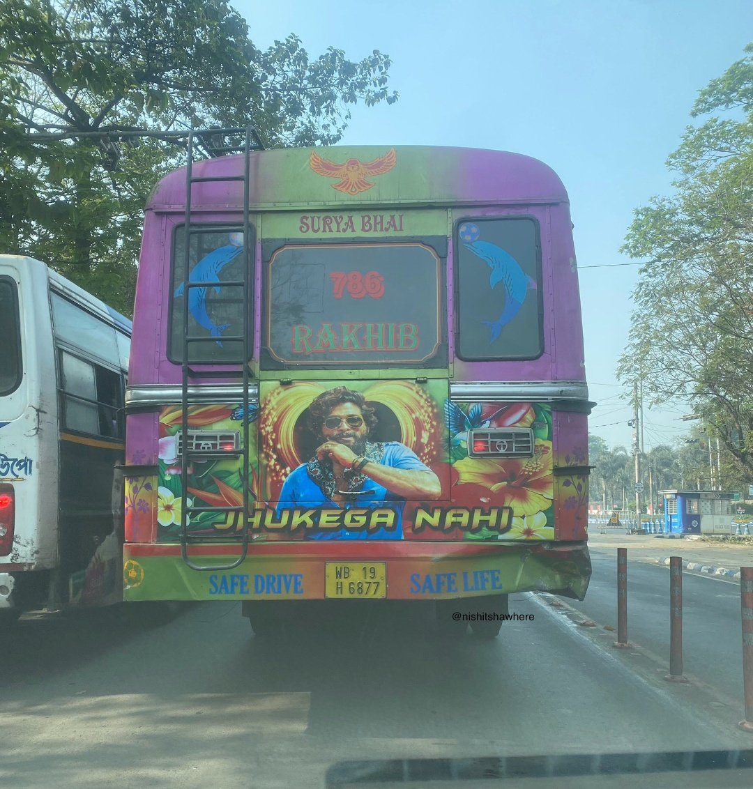 VinduAravi64844's tweet photo. Kolkata lo pushpa gadi Hawa๐ฅ๐ฅ
#alluarjun #Pushpa2 #pushp2therule https://t.co/FpGNWj8wXi