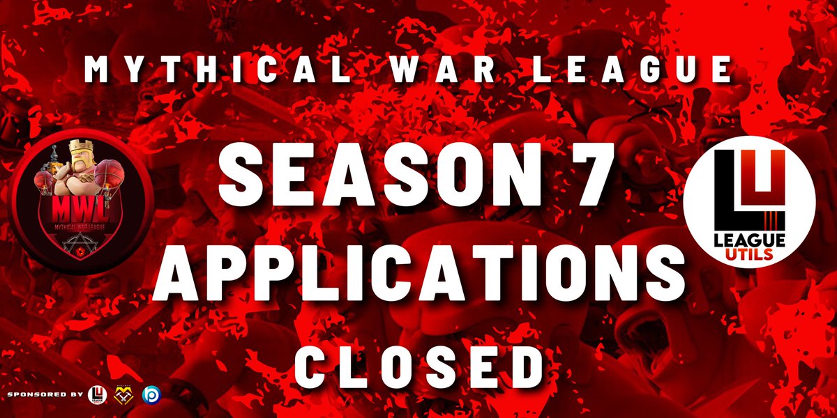 MWL Season 7 application is now officially `CLOSED`! 

We are proud to announce that we have received large numbers of sign ups this season. Thank you so much for your overwhelming support.