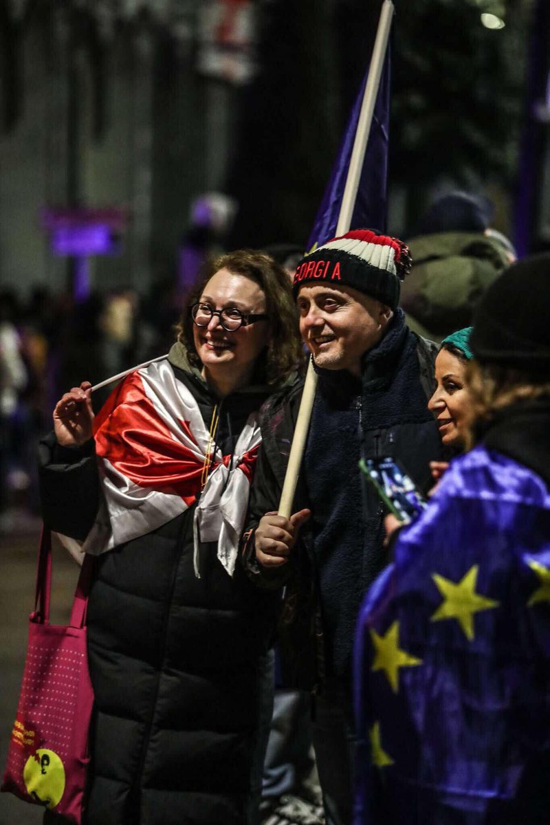 At the #TbilisiProtest against the pro-Russian, violent &amp; illegitimate <a href="/GeorgianDream41/">Georgian Dream</a> regime.
We won’t give up! 
We won’t surrender!
We will never be Russia! 
🇬🇪🇪🇺🇺🇸🇬🇪🇪🇺🇺🇸🇬🇪🇪🇺🇺🇸🇬🇪🇪🇺🇺🇸🇬🇪🇪🇺🇺🇸