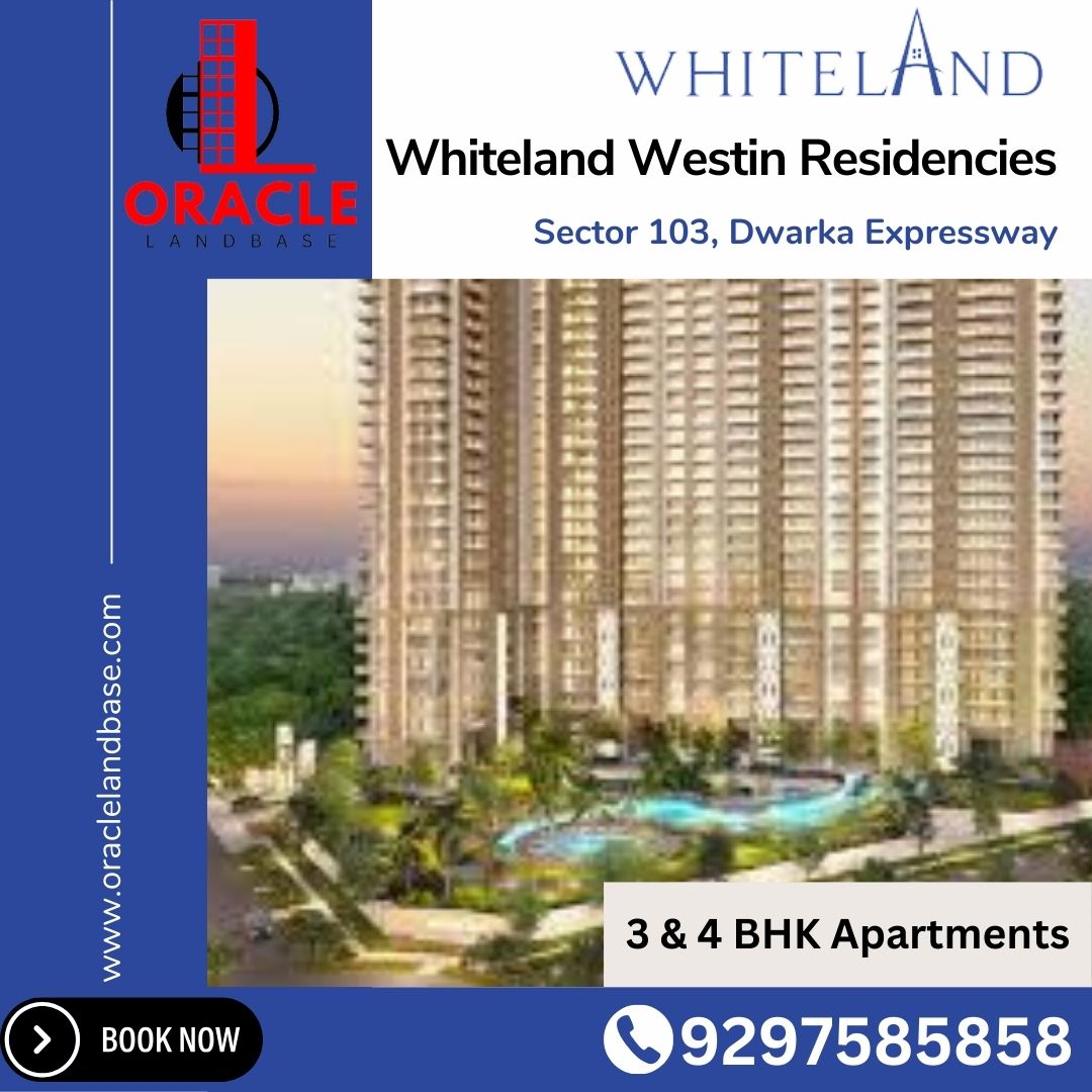 oracle_landbase's tweet image. 🏡 Whiteland Sector 103 – Luxury 3BHK &amp;amp; 4BHK apartments in the heart of Gurugram! Experience elegance, comfort, and unbeatable connectivity on the Dwarka Expressway. 🌟 Your dream home awaits! ✨ #Whiteland103 #LuxuryLiving #DwarkaExpressway #GurugramHomes #RealEstate #3BHK #4BHK