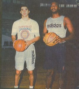 Interesting footnote about that dunk photo: 📸 

30 years ago, Jaeden Mustaf’s Dad (Jerrod) and Andrej Stojaković’s Dad (Peja) played on the same pro team in Greece. Peja was 17 and still a few years away from starting his NBA career.

Here’s a picture, because why not.