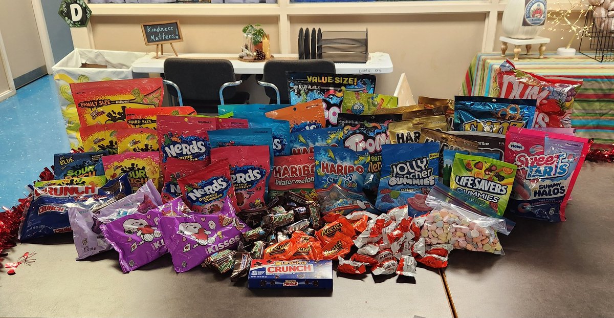 MediaSpes's tweet photo. Our first Valentine's candy salad was a success and so much fun. Middle school kids ATE that up and literally left no crumbs. 
I am going to miss my 8th grade research/study aides next year.
The drama, the T, the lore, the belly laughs, the smiles, and the tears... they bring it. https://t.co/NkD6sCSdNH