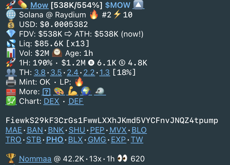 ushouldcashout (@ushouldcashout) on Twitter photo $MOW called in private group @ $42k MCAP for 13x
Underrated King, even called $GYAT for 116x 2 weeks ago, follow this chad <a href="/Cryptonoumad/">Cryptonoumad</a>
Higher. $MOW called in private group @ $42k MCAP for 13x
Underrated King, even called $GYAT for 116x 2 weeks ago, follow this chad <a href="/Cryptonoumad/">Cryptonoumad</a>
Higher.