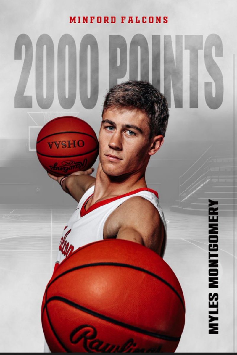 Congrats <a href="/mylesmont10/">Myles Montgomery</a>! 🏀💪🏻
#2000pointclub #madeinminford #muletown