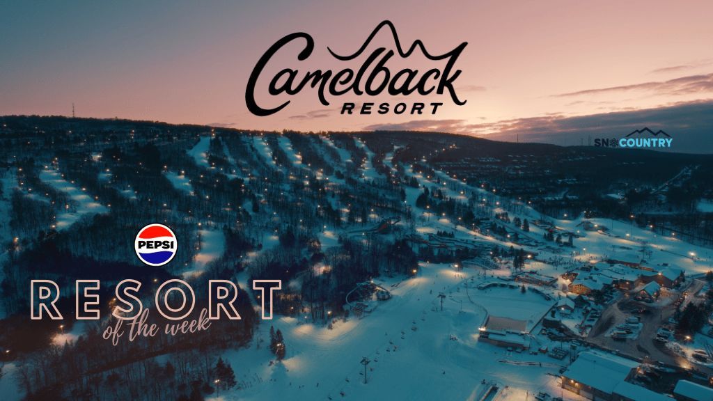 Our <a href="/pepsi/">Pepsi</a> Resort of the Week <a href="/skicamelback/">Camelback Mountain</a> in the Poconos offers year-round adventure, from winter skiing and snow tubing to summer ziplining and Pennsylvania's largest outdoor waterpark, plus an indoor waterpark open all year—making it the ultimate family fun destination.
