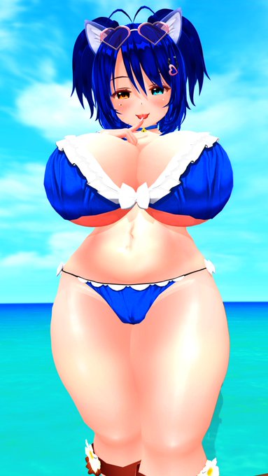 週末定期ラリアちゃん!
暖かそうなビーチで水着バカンス編! 
