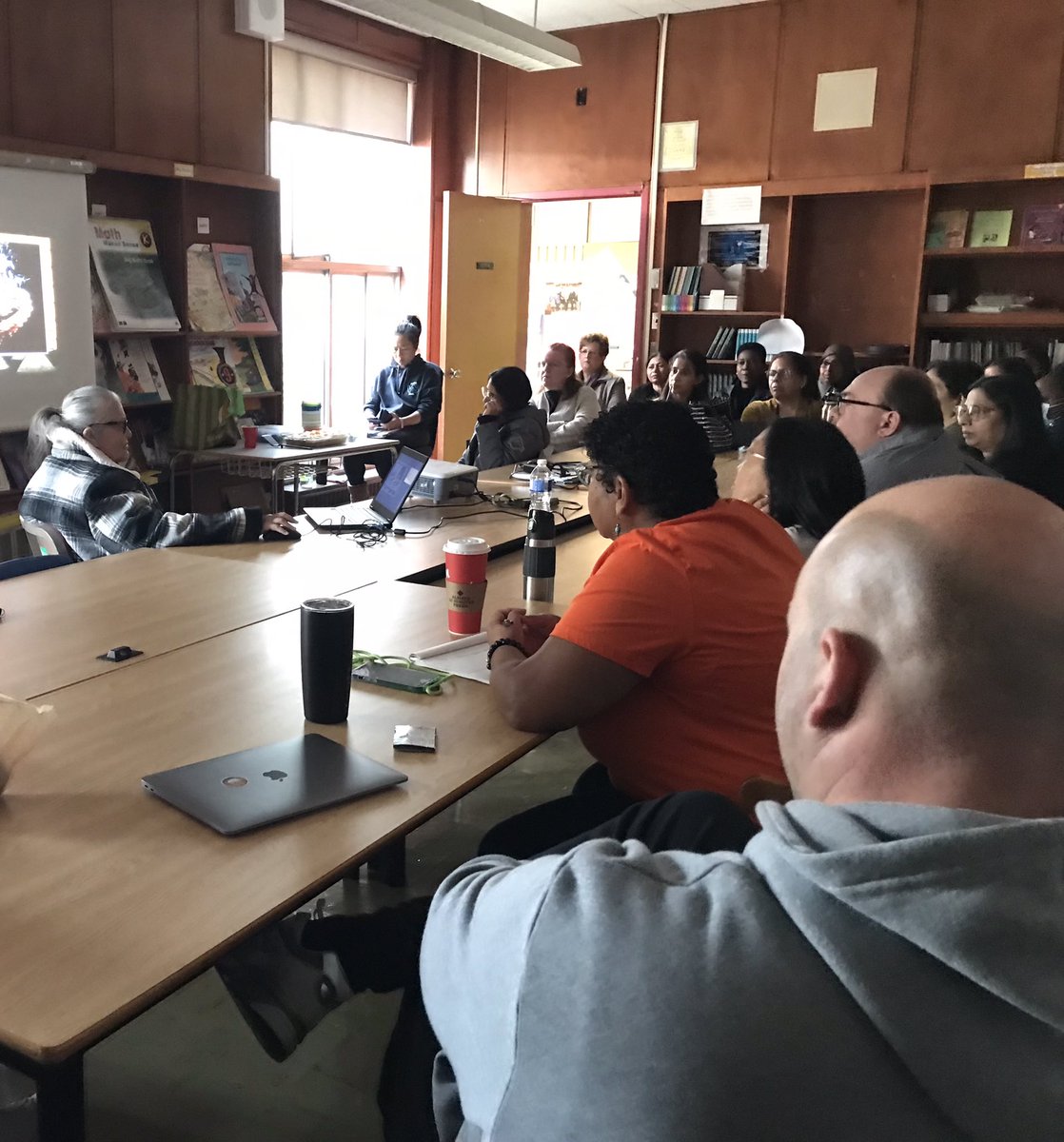 Res. School survivor Karen Chaboyer presents moving historical P.D. to Stilecroft staff on Oct. 11/24 &amp; starts with a deep, personal L.A. She’s from the Ojibwa Nation &amp; a member of the Bear Clan Dodem from Rainy River First Nation,Treaty 3 area.Miigwech. <a href="/UIEC_Tdsb/">UIEC_TDSB</a>;<a href="/DomenicGiorgi/">Domenic Giorgi</a>