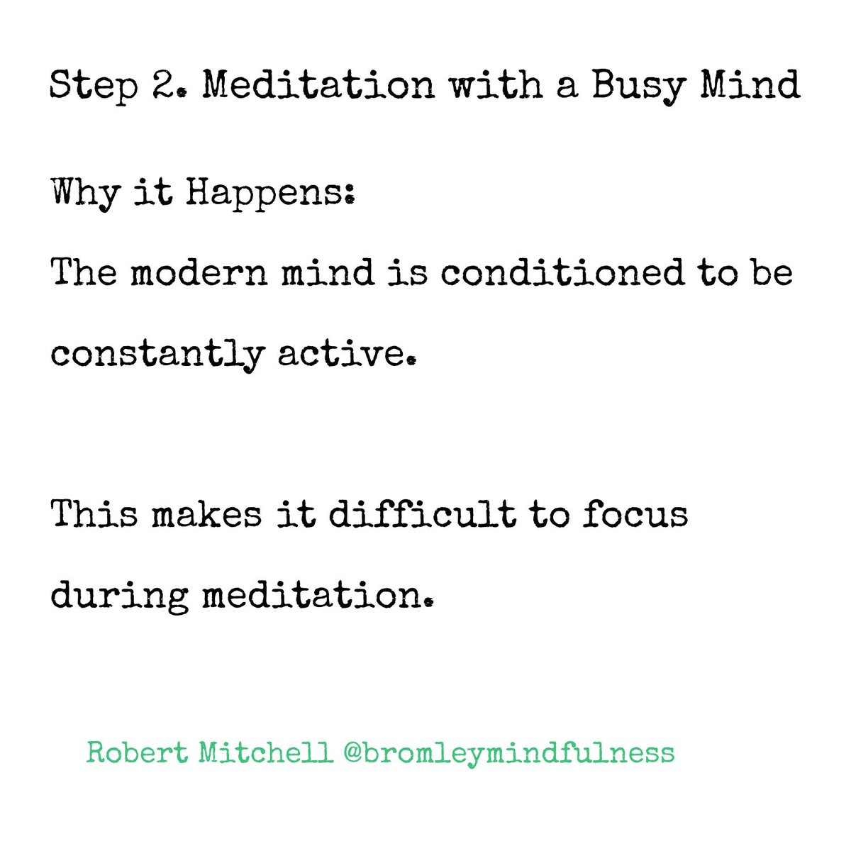 BromMindfulness's tweet image. This post is part of my guidance series for new meditators and anyone having trouble building or maintaining their meditation practices.

Check out my training:
bromleymindfulness.org.uk

#MindfulnessCourses #GuidedMeditation #MeditationClasses #Workshops #Retreats