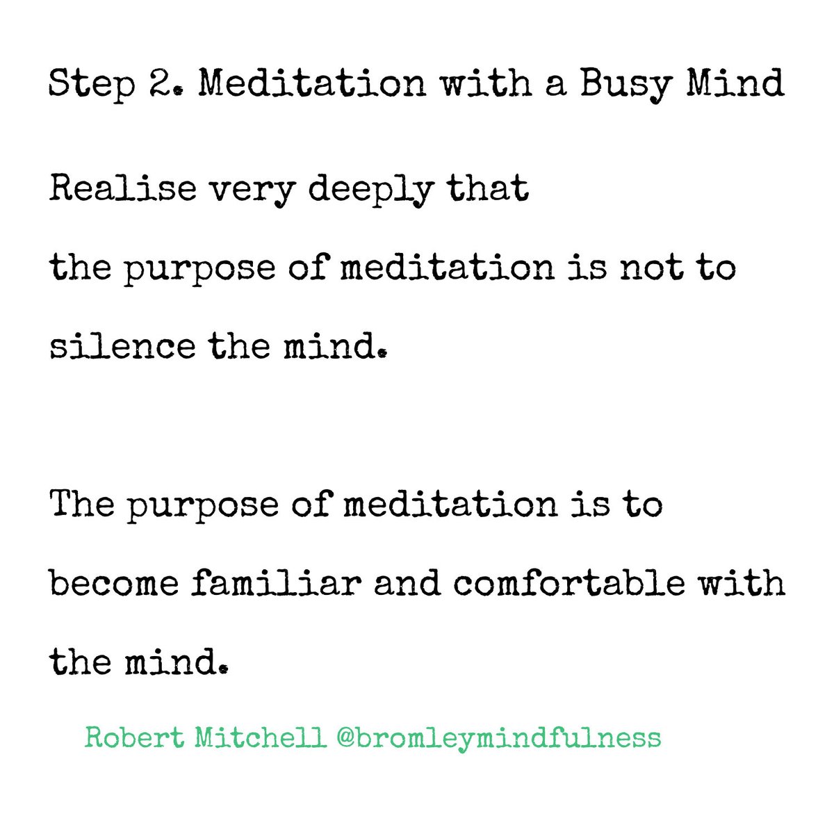 BromMindfulness's tweet image. This post is part of my guidance series for new meditators and anyone having trouble building or maintaining their meditation practices.

Check out my training:
bromleymindfulness.org.uk

#MindfulnessCourses #GuidedMeditation #MeditationClasses #Workshops #Retreats