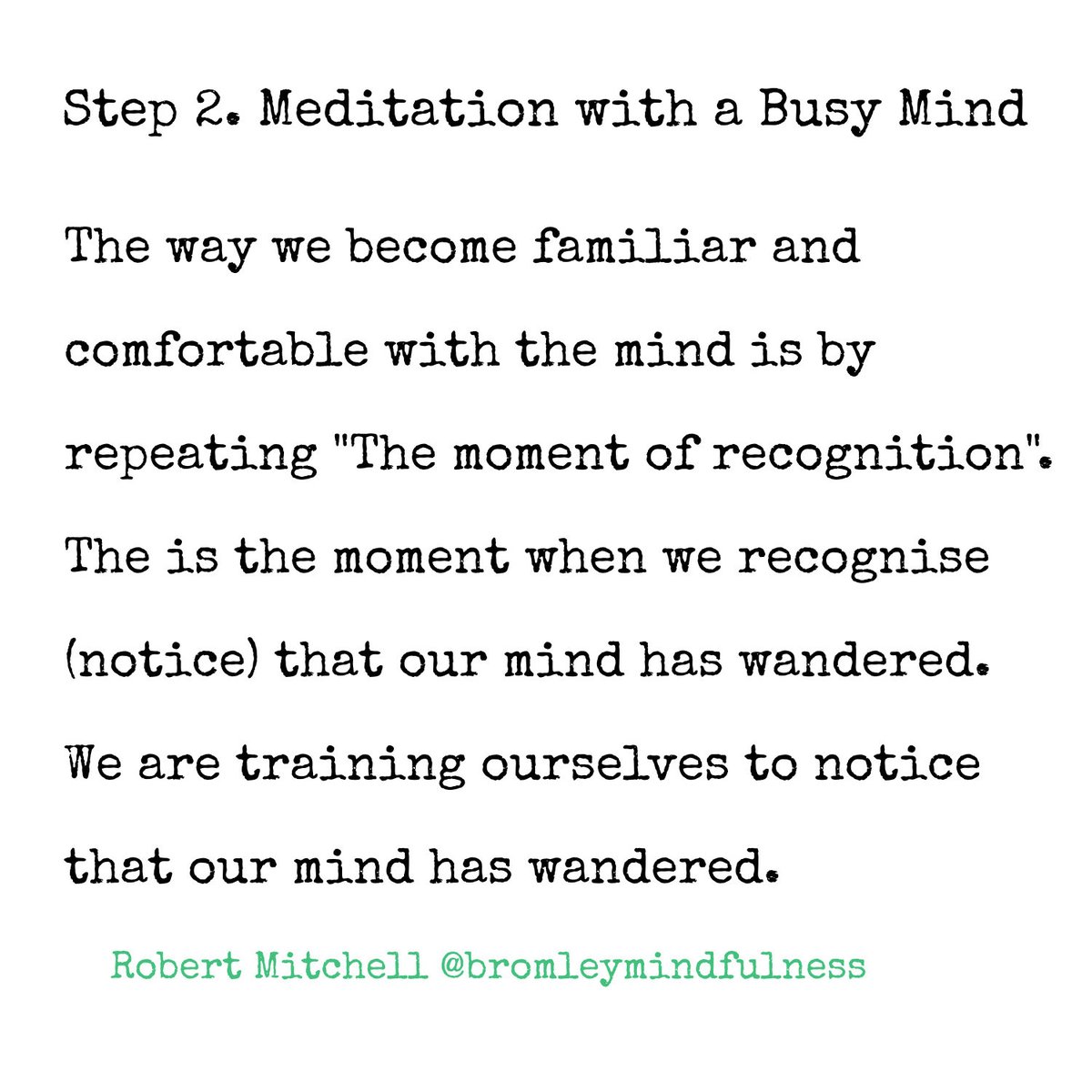 BromMindfulness's tweet image. This post is part of my guidance series for new meditators and anyone having trouble building or maintaining their meditation practices.

Check out my training:
bromleymindfulness.org.uk

#MindfulnessCourses #GuidedMeditation #MeditationClasses #Workshops #Retreats