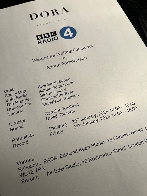 Been making this for <a href="/BBCRadio4/">BBC Radio 4</a>.  A savagely satirical reminder of when the theatres were closed for lockdown five years ago this coming Spring.  Written by &amp; starring <a href="/AdrianEdmondson/">Adrian Edmondson ❎</a> with Simon Callow, Kiell Smith-Bynoe and Christopher Ryan.  March 18th at 14.15 and @BBCSound