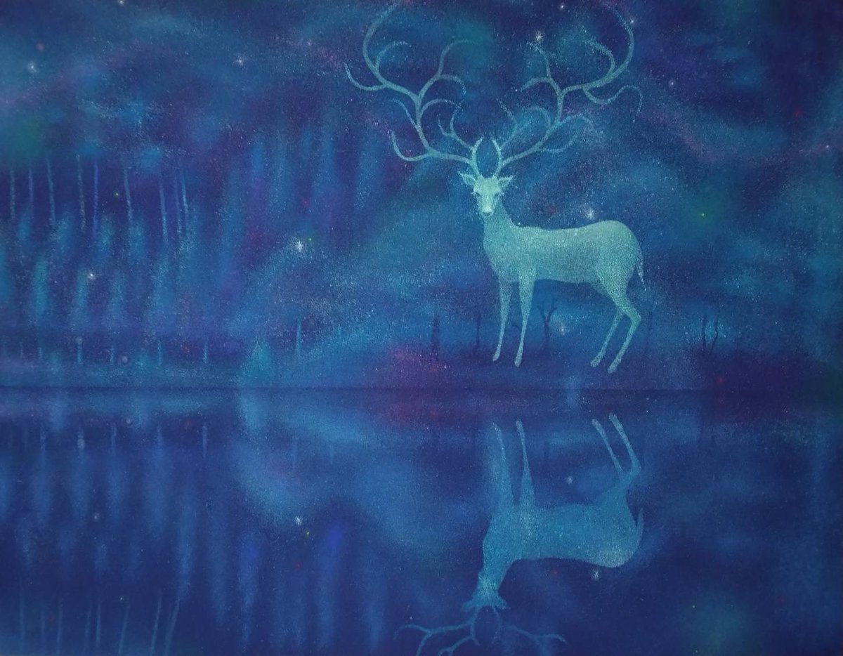 K*Z様 【月夜の晩に】アクリル画 F3 風景画 絵画 アクリル画 月 夜 絵 K Z様 月夜の晩に アクリル画 F3 風景画
