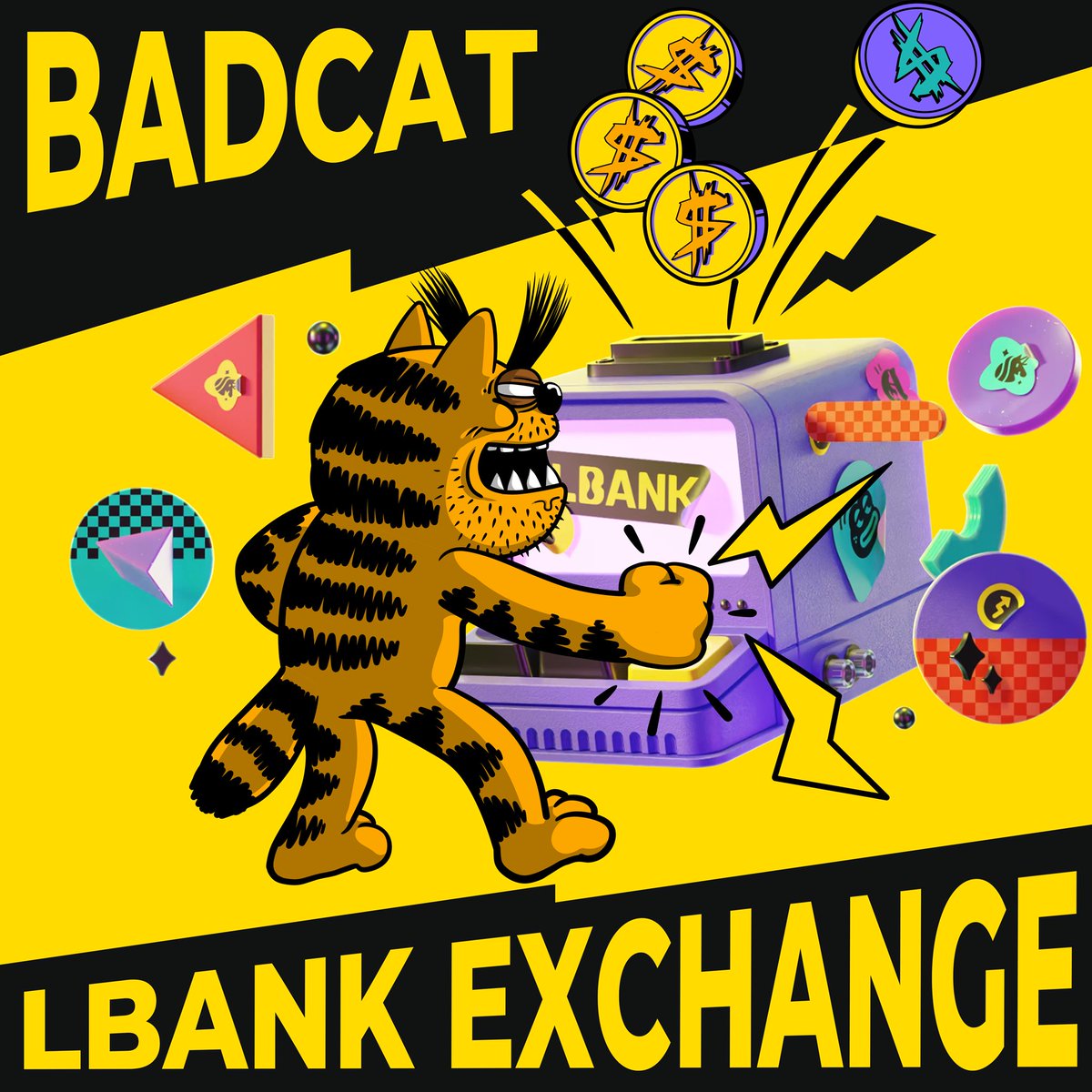 🚀 $BADCAT IS NOW LIVE ON LBANK! 🎉

To celebrate, we're dropping an exclusive airdrop for the first 500 users who complete these steps:

✅ Register on LBank (No KYC)
lbank.com/en-US/login/?i…
💰 Deposit $100+ &amp; hold for 7 days
⚡️ Make 1 spot trade ($BADCAT/USDT)

 Rewards:
🏆