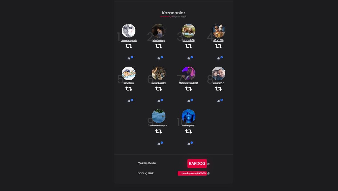 Coin Hunter (@bycoinhunter) on Twitter photo Her fırsatta, içinde on binlerce $RCADE token olan NFT dağıtmaya devam ediyoruz.🎉
⤵️İşte Skyborne NFT Kazananlar:
<a href="/Humambaymak/">Hüma</a>, <a href="/Msudenizay/">Gözde 🐭</a>, <a href="/kuremele60/">Emin Al</a>, <a href="/Af_V_216/">v-216</a>, <a href="/karunfarin/">Karun</a>, <a href="/oulcanbaba01/">❤️ $WELL oğulcan</a>, <a href="/Mehmetovsk25331/">Serhat Tunç</a>, <a href="/wineren17/">Eren Kafkasyalı 36</a>, <a href="/cimbombom303/">Fanatik Gsli</a>, <a href="/bluelady0032/">Ayla Konuk</a>,
🔑Simpliers kontrol Her fırsatta, içinde on binlerce $RCADE token olan NFT dağıtmaya devam ediyoruz.🎉
⤵️İşte Skyborne NFT Kazananlar:
<a href="/Humambaymak/">Hüma</a>, <a href="/Msudenizay/">Gözde 🐭</a>, <a href="/kuremele60/">Emin Al</a>, <a href="/Af_V_216/">v-216</a>, <a href="/karunfarin/">Karun</a>, <a href="/oulcanbaba01/">❤️ $WELL oğulcan</a>, <a href="/Mehmetovsk25331/">Serhat Tunç</a>, <a href="/wineren17/">Eren Kafkasyalı 36</a>, <a href="/cimbombom303/">Fanatik Gsli</a>, <a href="/bluelady0032/">Ayla Konuk</a>,
🔑Simpliers kontrol