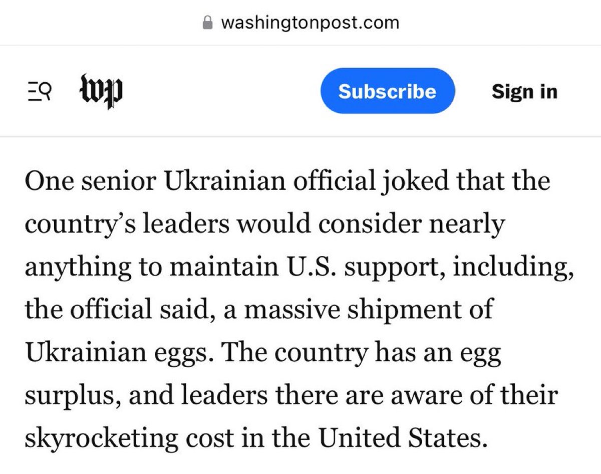 dim0kq's tweet photo. Ukraine is ready to provide egg security guarantees to the United States, – says President Zelenskyy. https://t.co/lO2KEDTKGe
