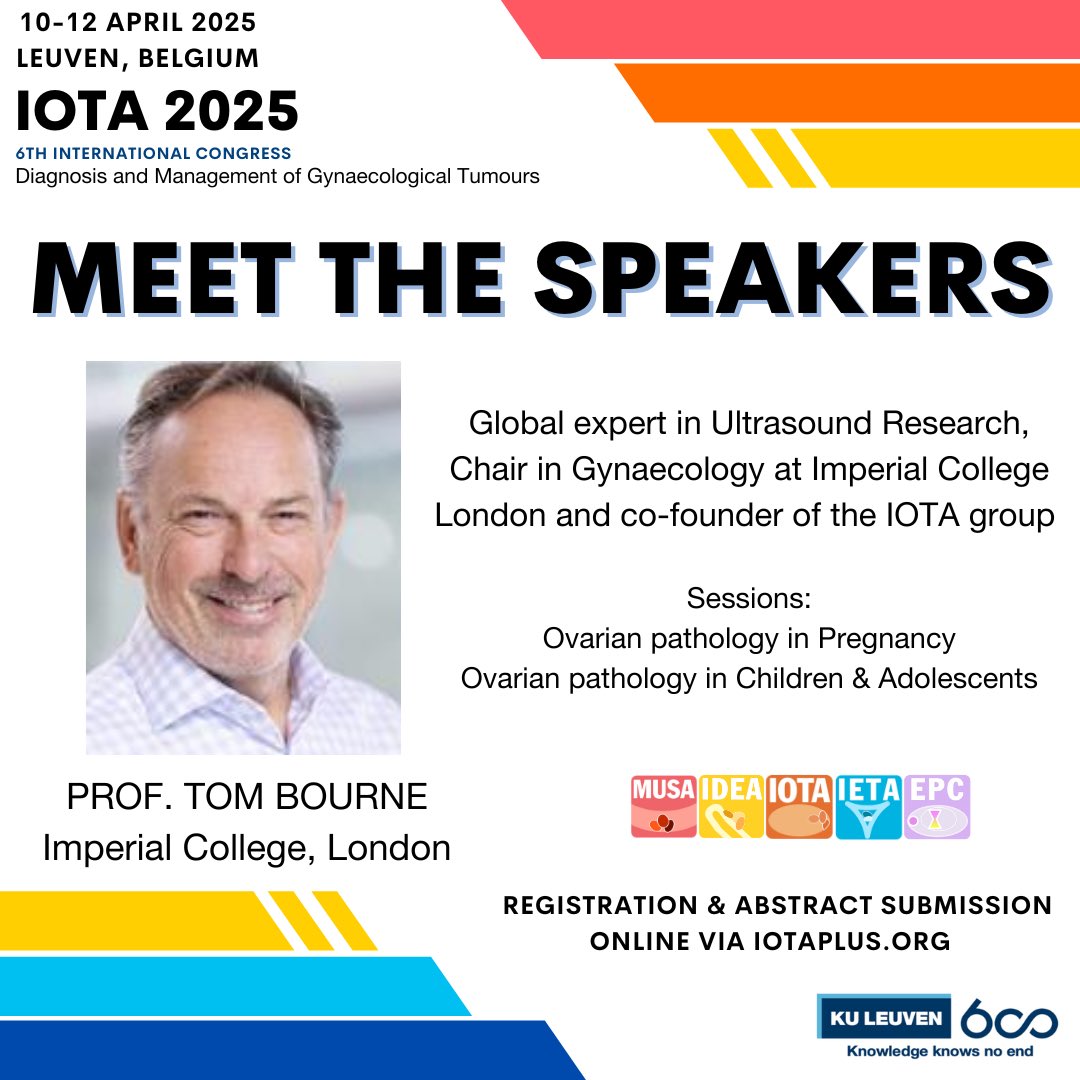 IOTA (@iota_group_news) on Twitter photo Our next speaker is none other than <a href="/proftombourne/">Professor Tom Bourne</a>. He will be providing expert input into the challenges encountered when scanning #paediatric and #pregnant populations, and how to approach this is an evidence-based way. #iota #ultrasound #gynecology #ovariancysts #piota #myiota Our next speaker is none other than <a href="/proftombourne/">Professor Tom Bourne</a>. He will be providing expert input into the challenges encountered when scanning #paediatric and #pregnant populations, and how to approach this is an evidence-based way. #iota #ultrasound #gynecology #ovariancysts #piota #myiota