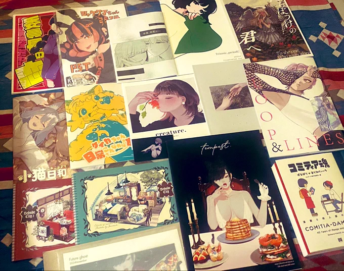 お迎えさせて頂いた作品たち!
追っかけの漫画、相互さんのや表紙に惹かれたものまで…!
 #COMITIA151 