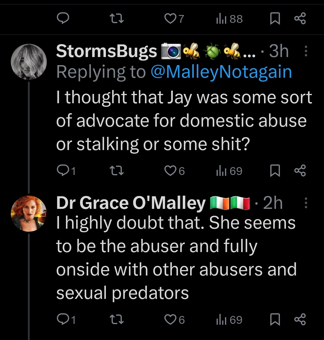 The X Files (@thexfilesxx) on Twitter photo Nobody attacked Israel. She twisted something true that was said to her bc she keeps defending ppl who go after Amanda's children, she also used A's kids against her. <a href="/MalleyNotagain/">Dr Grace O'Malley Italian Witchypoo๐ฎ๐ช๐ฎ๐น</a> as usual is jumping on any chance to lie. Jay is an "abuser" bc she points out abuse?! DARVO!๐จ๐คฆโโ๏ธ Nobody attacked Israel. She twisted something true that was said to her bc she keeps defending ppl who go after Amanda's children, she also used A's kids against her. <a href="/MalleyNotagain/">Dr Grace O'Malley Italian Witchypoo๐ฎ๐ช๐ฎ๐น</a> as usual is jumping on any chance to lie. Jay is an "abuser" bc she points out abuse?! DARVO!๐จ๐คฆโโ๏ธ