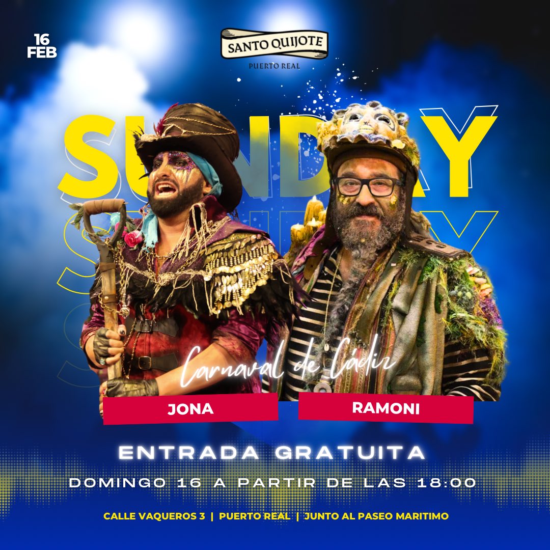 Nos vemos esta tarde en Puerto Real