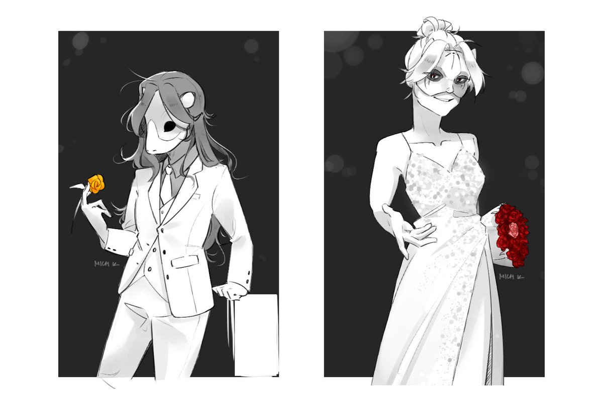 Some drawing of my VTM character and a friend's VTM character :D
#ttrpg #OC